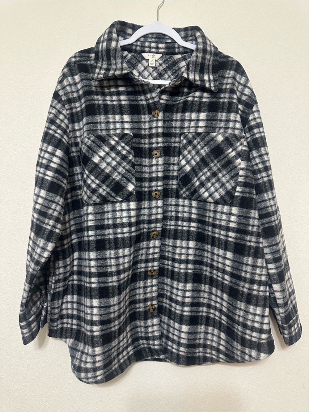 Black & White Plaid Jacket